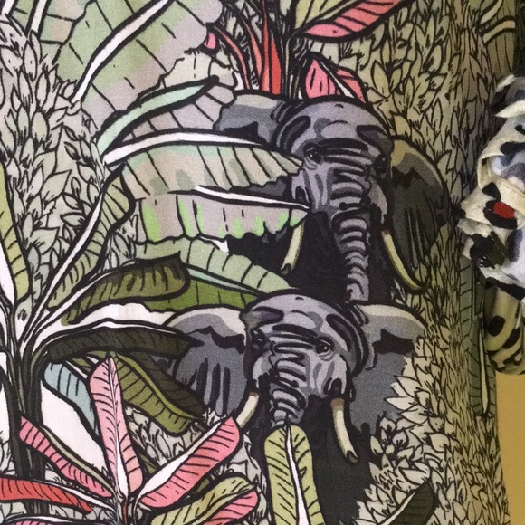 ANTHROPOLOGIE | BLANK | Safari Elephant Leopard Print - Picture 5 of 16